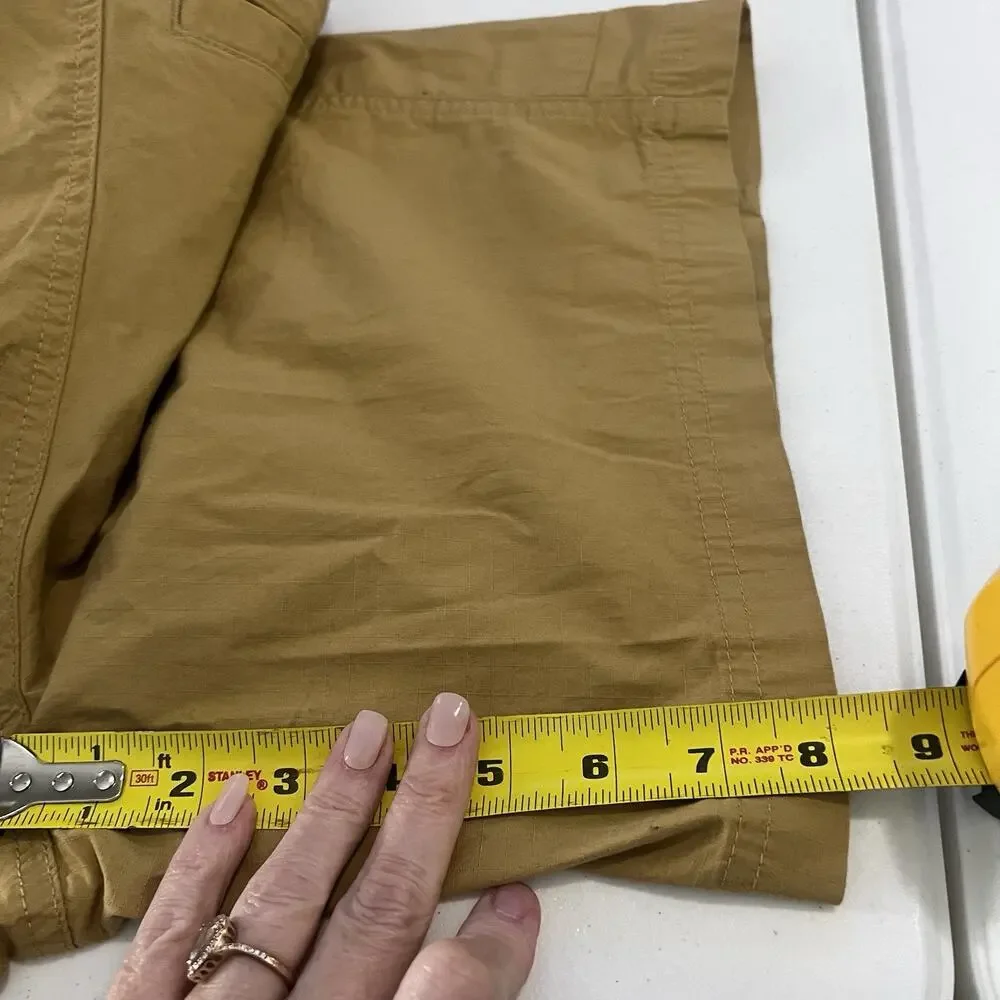 The North Face Men's Ripstop Standard Antelope Tan Cargo Belted Shorts Size M